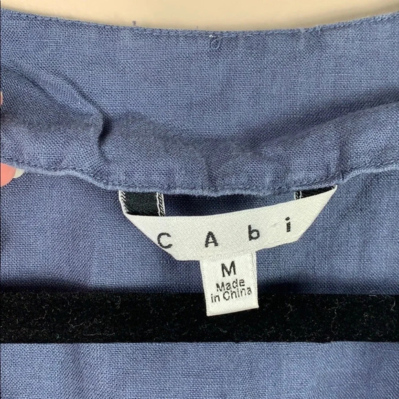 Cabi faded blue tunic top sz med - Picture 3 of 8